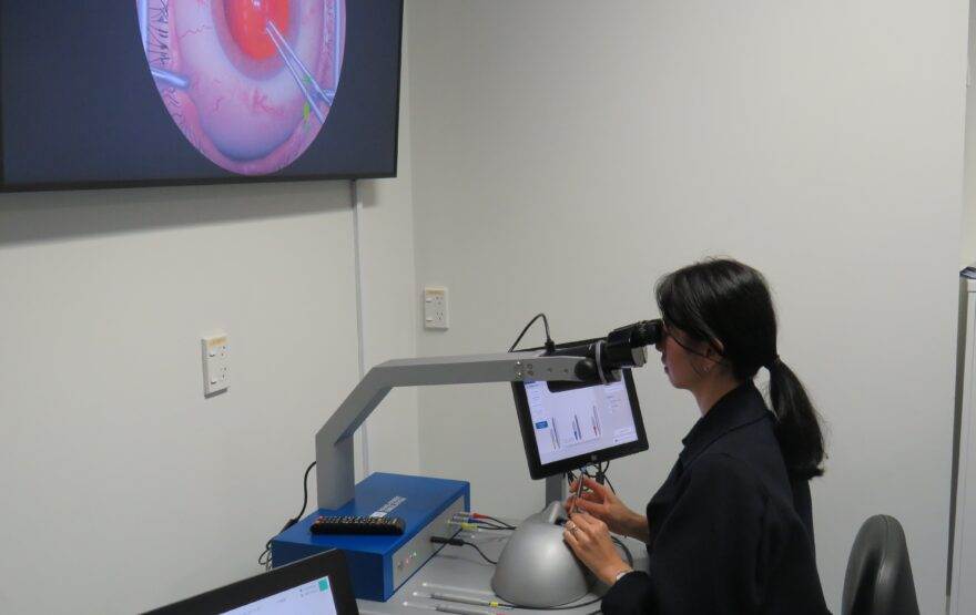 Eyesi eye surgery simulator