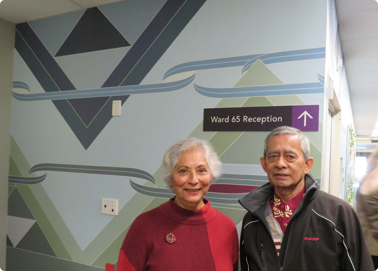 The whānau rooms entrance mural